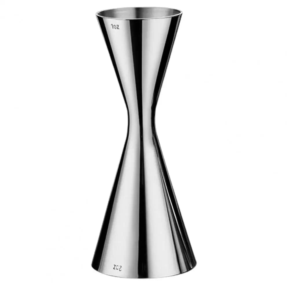 Shaker da cocktail per feste con tazza doppia misura di piccole dimensioni in stile giapponese con superficie liscia da 45 ml/60 ml