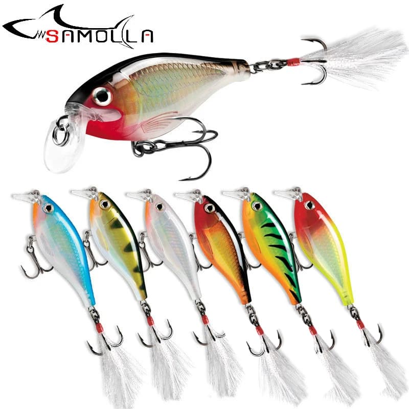 Crankbait Mino Pesi Richiamo di Pesca 12.3g/8.5cm Affrontare Bass Esche Da Pesca Traina Pesce Richiamo Articulos De Pesca Isca Artificiale