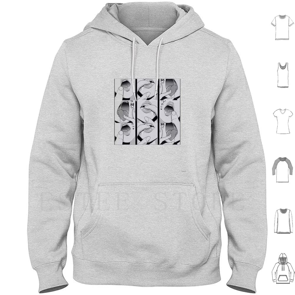 Collezione Felpe con cappuccio Manica lunga Manga Manga Anime Face Girls Waifu Telefono Cultura pop giapponese Bocca calda Anime