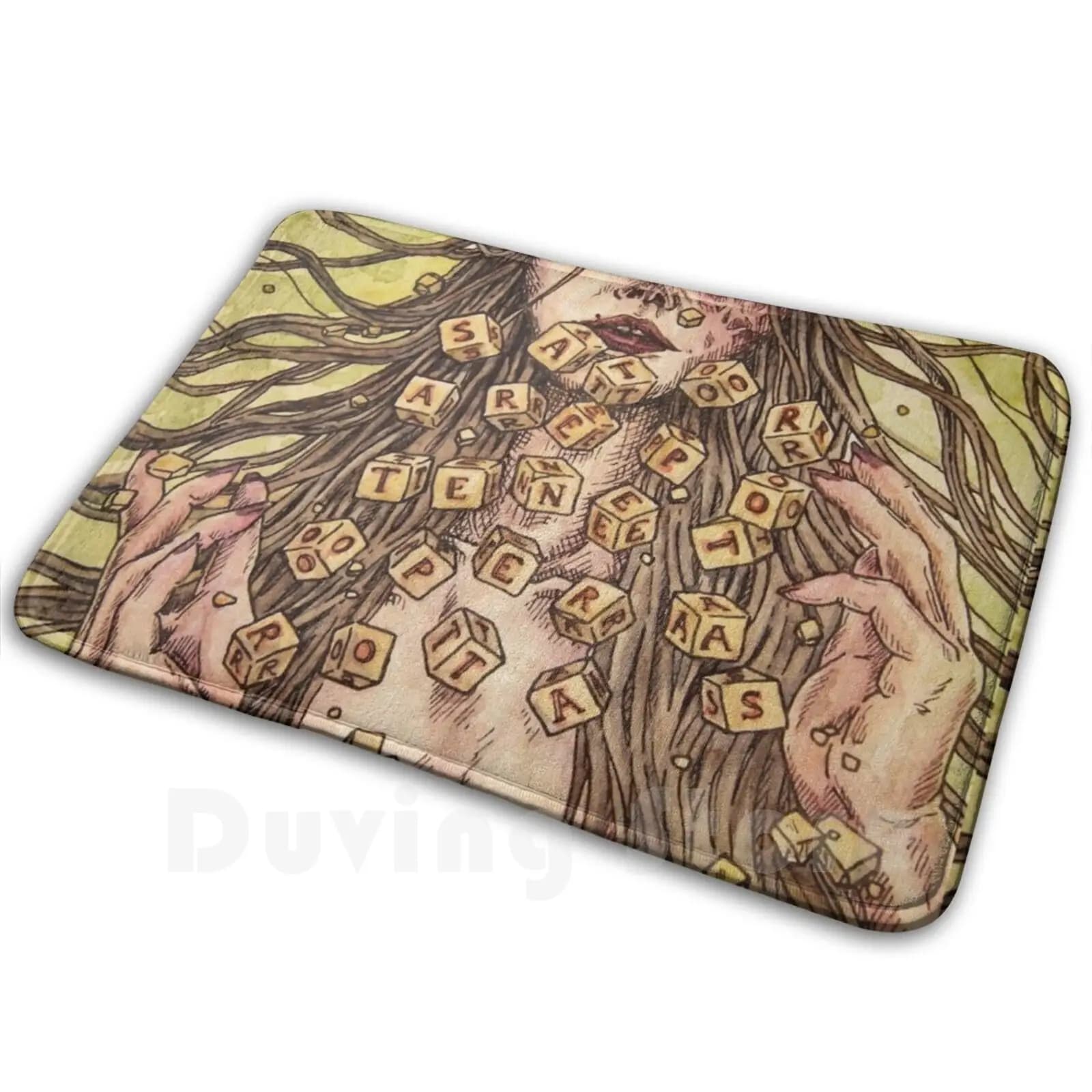 Sator Magic Square Tappeto Tappetino Tappeto Cuscino Morbido antiscivolo Streghe Streghe Warlock Pagan Paganismo Sator Magico Magico