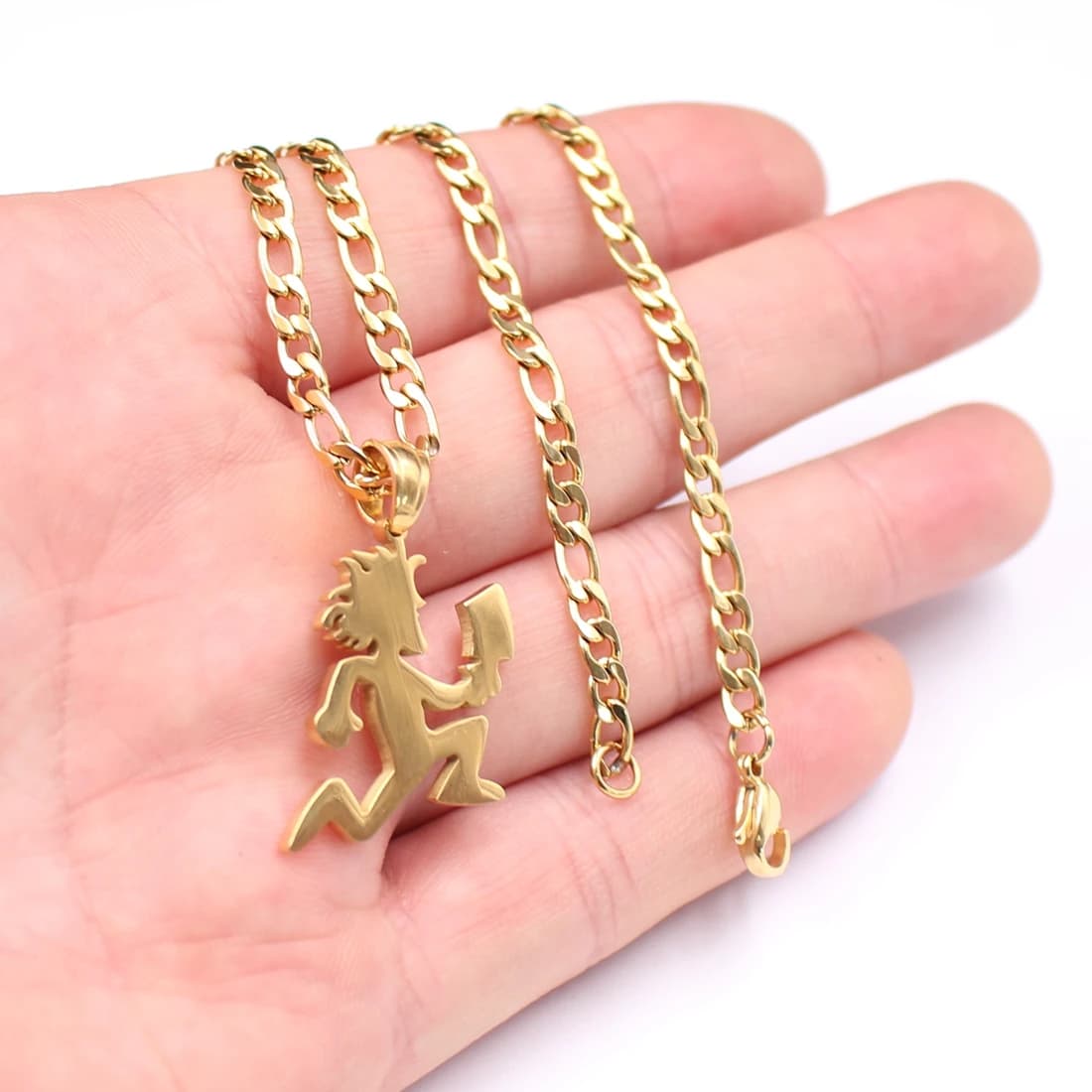 ICP Hatchetman Charm Juggalo Ciondolo Collana in acciaio inossidabile Catena 24'' NK Link
