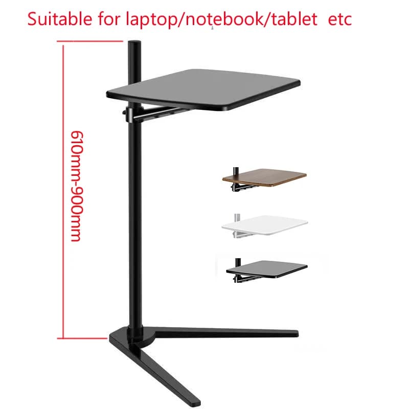 Supporto da pavimento multifunzione 3 in 1 in alluminio UP-8T per laptop/tablet PC, regolabile in altezza/angolazione