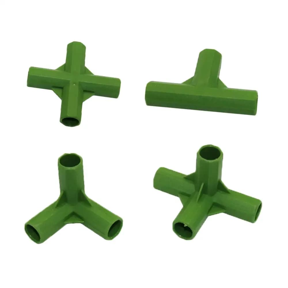 5 pezzi connettori pilastro giardinaggio orto staffa pianta rampicante tenda da sole tubo palo angolo connettori diametro interno 11mm