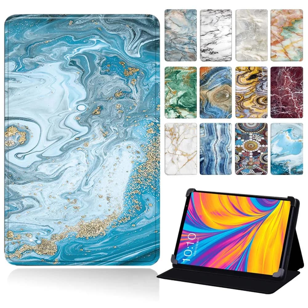Custodia tablet in pelle per Teclast M30 /P80X 4G /P10 /P10HD SC9863A /T10 Custodia protettiva antipolvere resistente alle cadute + stilo