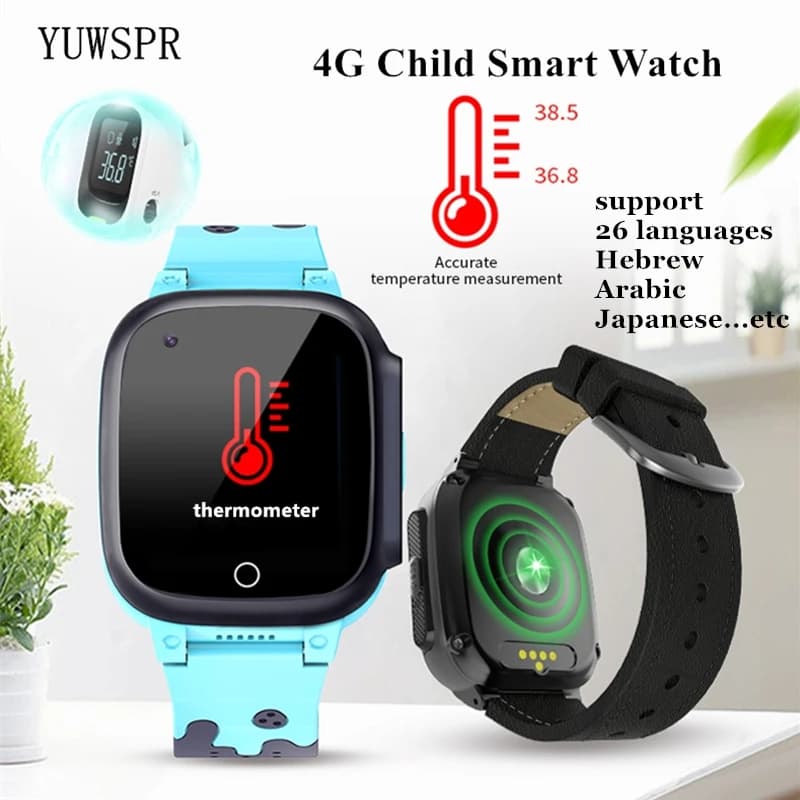 4G children GPS Tracking Smart Watches Jewish support body temperature video call listening Baby Kids SIM Phone Watch Clock LT25