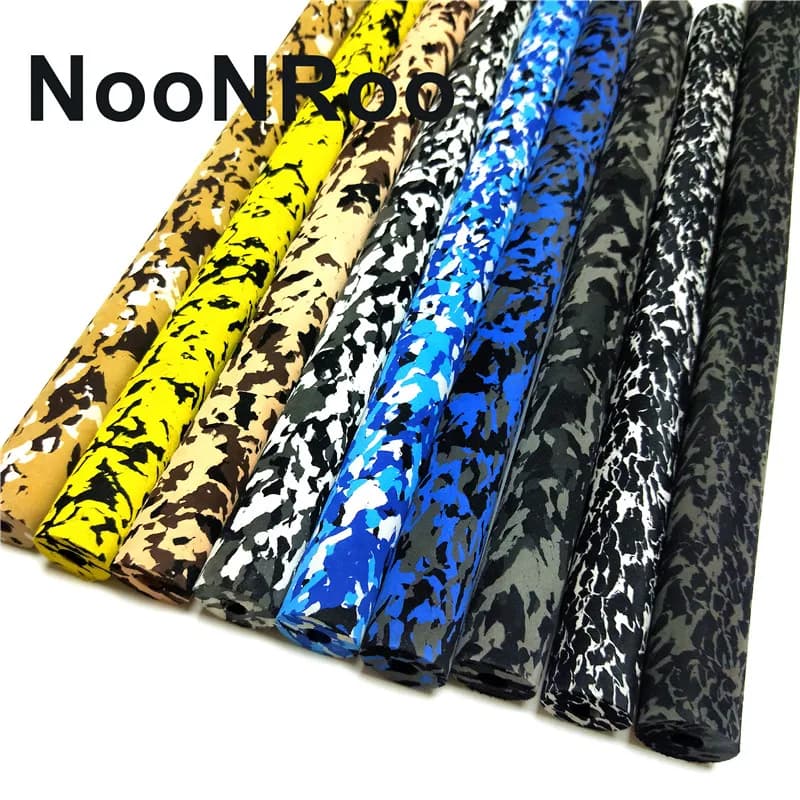 NooNRoo EVA manico in schiuma per canna da pesca colore freddo Camo impugnature fatte a mano dritte asta di riparazione costruzione di materiali artigianali fai-da-te