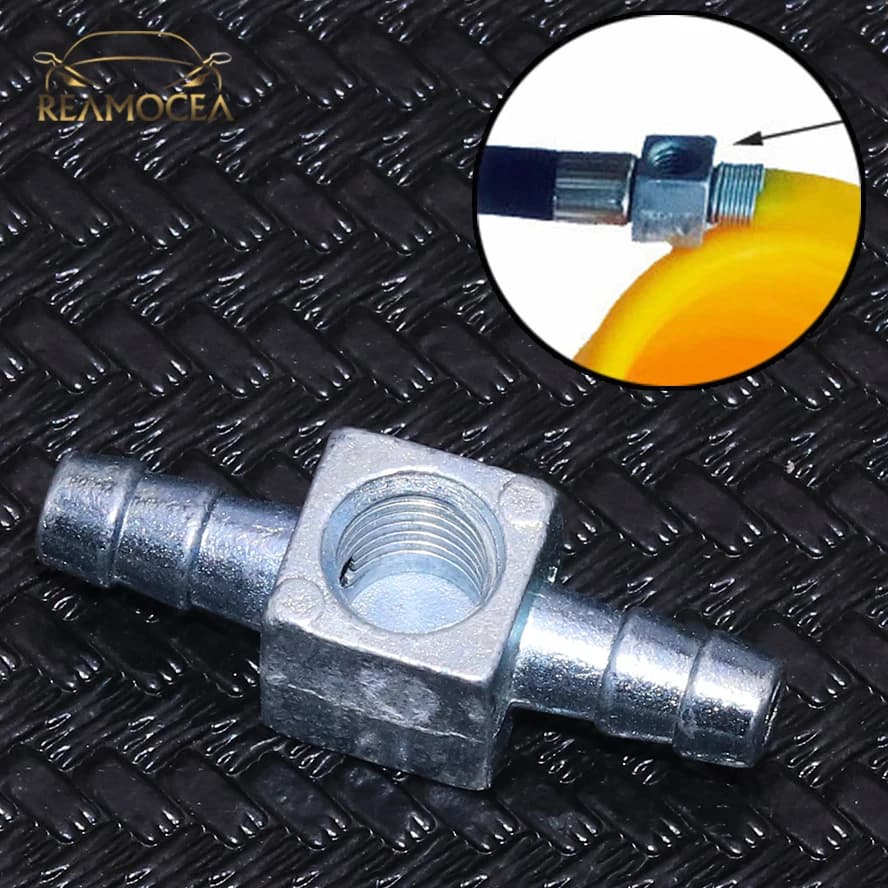 Reamocea 1x collegamento per tubo in lega di zinco per auto connettore a 3 vie ruota per pneumatici pneumatico mandrino pneumatico gonfiatore pompa valvola Clip morsetto adattatore universale