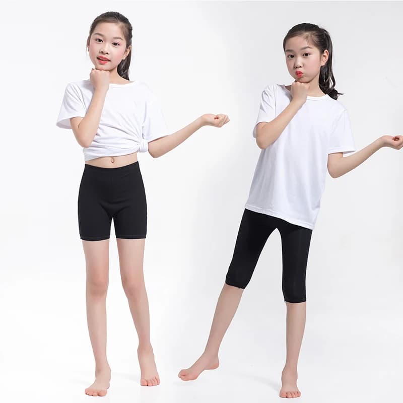 3-15Y pantaloni primavera estate per ragazze leggings al polpaccio pantaloni corti Color caramella leggings per ragazze pantaloni al ginocchio in cotone per bambina