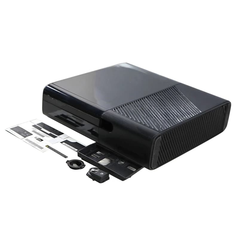 Set completo Custodia protettiva Guscio protettivo Console Repalcement Parti di riparazione Accessori di ricambio per X-BOX 360 E Console di gioco Nero