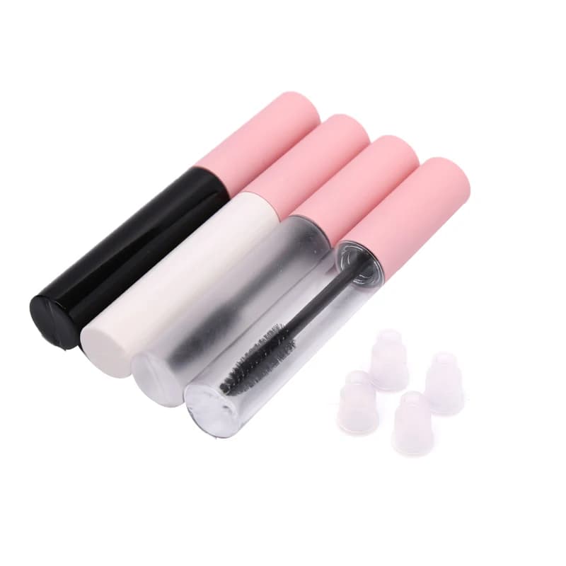 10ml Empty Transparent Mascara Tube Revitalash Eyelash Bottle Glassed White, Pink Coper Packaging Cosmetics