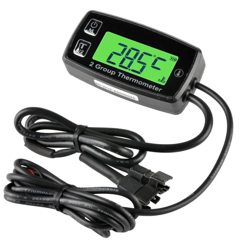 Digital 2 TEMP METER Thermometer Temperature Meter for Dirt Pit Bike Engine Motor Car GgeneratorTemperature Meter Oil Bike Motor