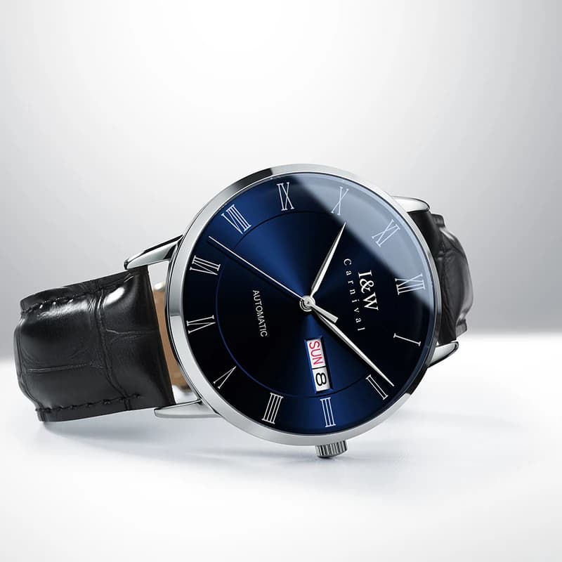 CARNIVAL Luxury SEIKO Movement Automatic Watch High Quality Mechanical Wristwatches Sapphire Calendar Waterproof Watches for Man