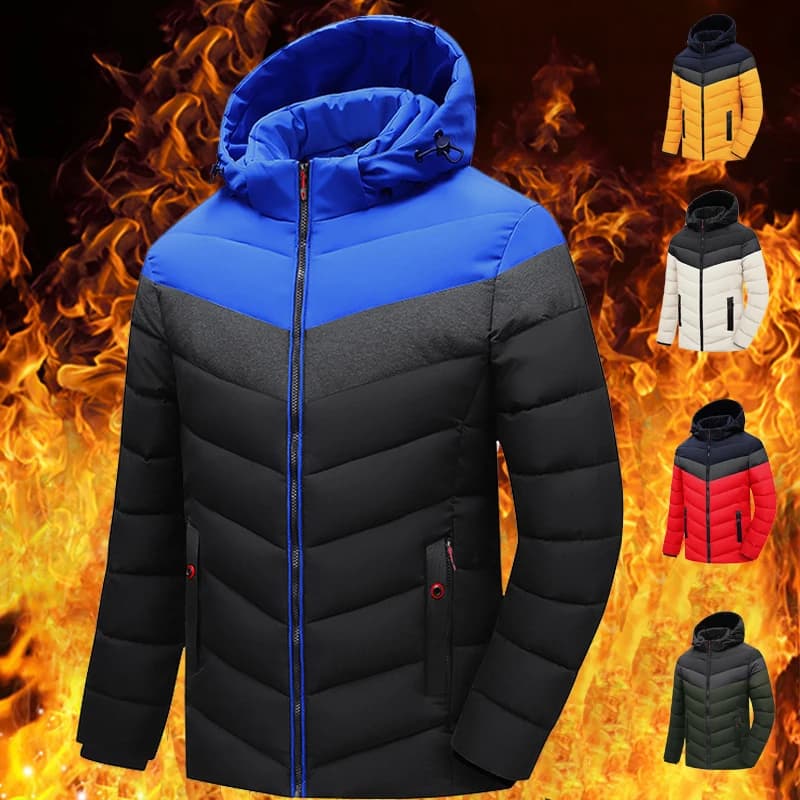 Outdoor Warm Thick Waterproof Jacket Parkas Men Winter Coat male Out wear Windproof Hat windbreaker camping hiking down clothing