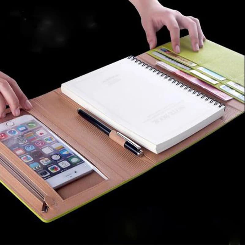 A5 Business school Office Spirale Planner Notebook riunione Cancelleria Diario Organizzatore Agenda rilegata a fogli mobili Blocco note Confezione regalo
