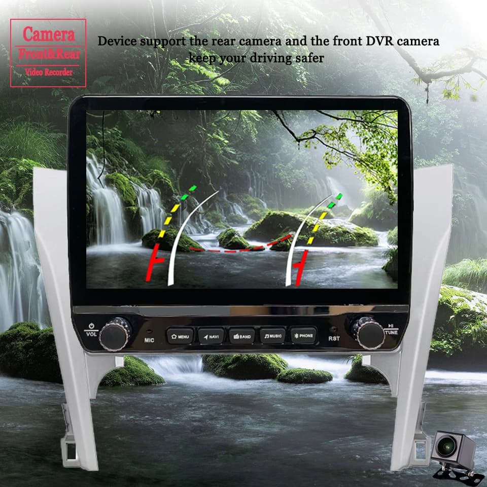 Autoradio Multimediale Android 14 con Carplay e Lettore DVD per Toyota Camry 2011-2014, Navigazione GPS, Carplay, RDS
