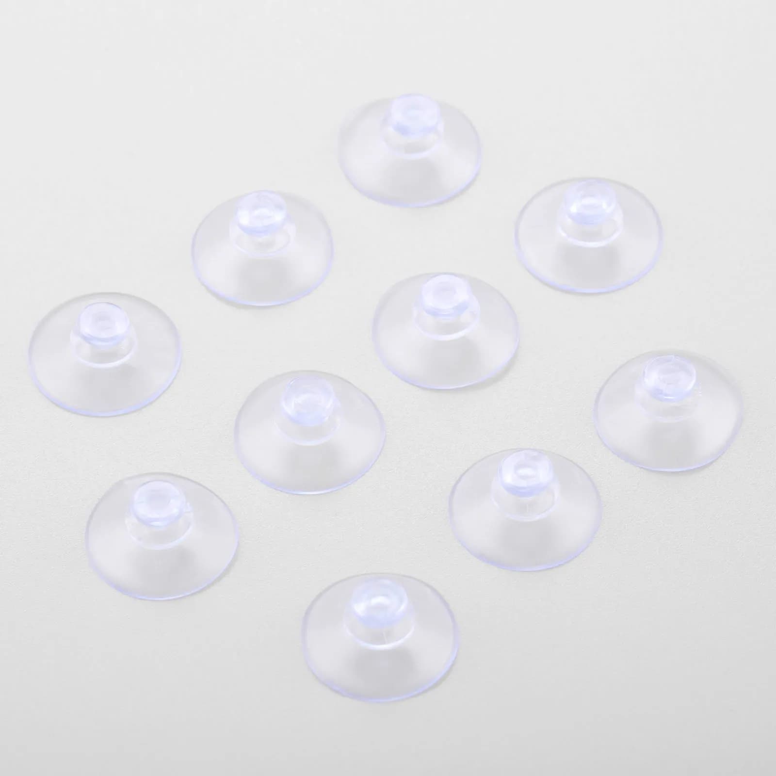 100 pz 20mm fungo ventosa pad gancio gancio ventosa trasparente ventose per finestra cucina bagno bambola giocattolo frigorifero auto vetro