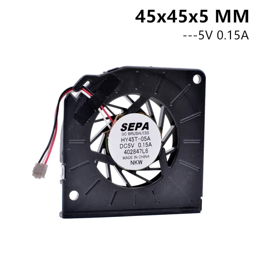 HY45T-05A 4.5cm 4505 5V 0.15A 45x45x5MM ventilatore per Laptop ventola di raffreddamento per Notebook con cuscinetto fluido
