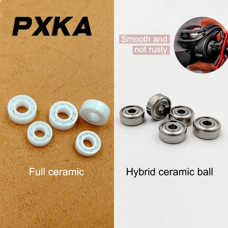 Mixed ceramic ball fishing coordinate modified bearing 624 6700 693 694 695 683 684 685 686 687 688 R188 ZZ high temperature