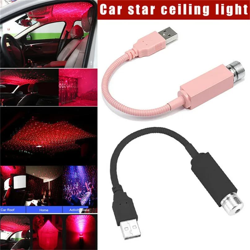 Laser lampada di proiezione del proiettore del cielo stellato di notte della discoteca della luce USB lampada atmosfera romantica Di Natale decorazione stella doccia lazer