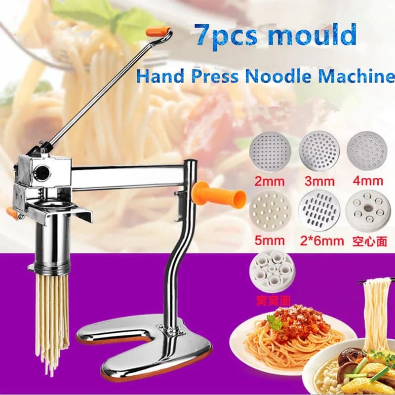 stampi per fare noodles Macchina per pasta manuale per pressa per pasta con 7 pressature