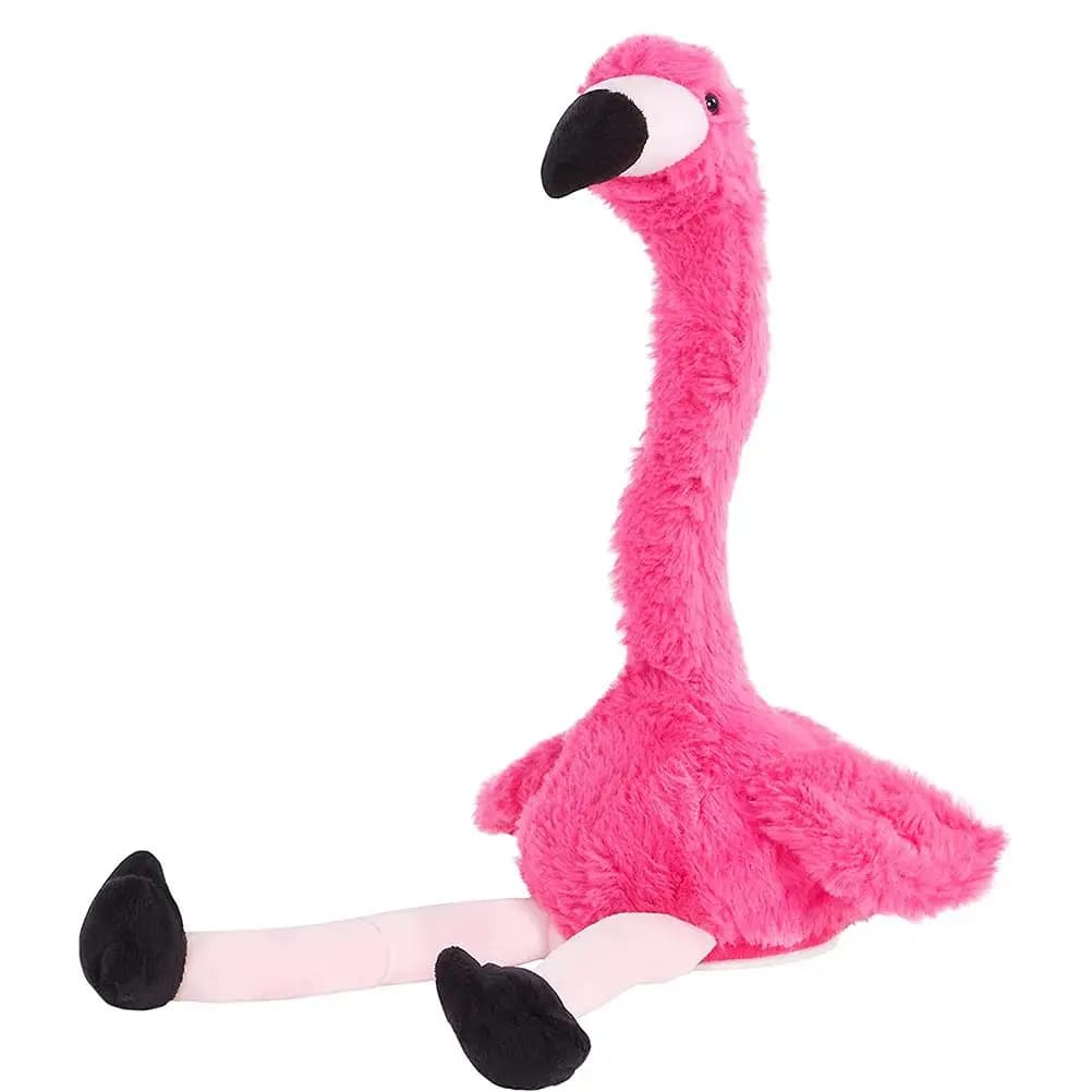 Flamingo elettrico farcito giocattolo parla e giocattoli animali danzanti Flamingo peluche giocattolo danzante Git per bambini