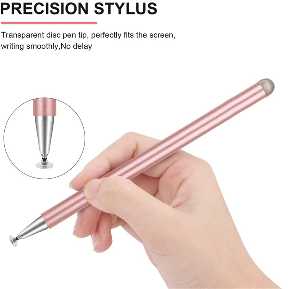 Metal Active Disc Stylus S Pen schermo capacitivo Touch Universal Writing Draw Tablet Notebook Smart Pencil per IPAD Pink Black