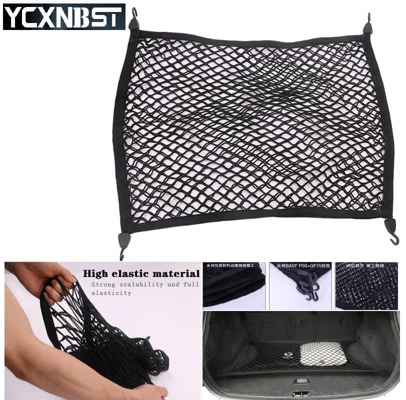 Bagagliaio per auto accessori per auto per BMW AUDI volvo Car styling bagagliaio per auto portapacchi rete 58x78cm rete a doppio strato