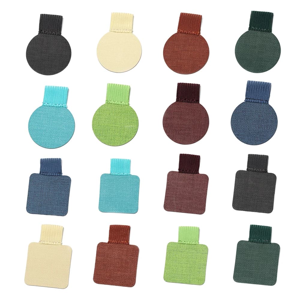 NEW 31 Colors Self-adhesive Pen Holder Leather Pen Clip pencil holder Elastic Loop for Notebooks Journals Clipboards Pen Holder