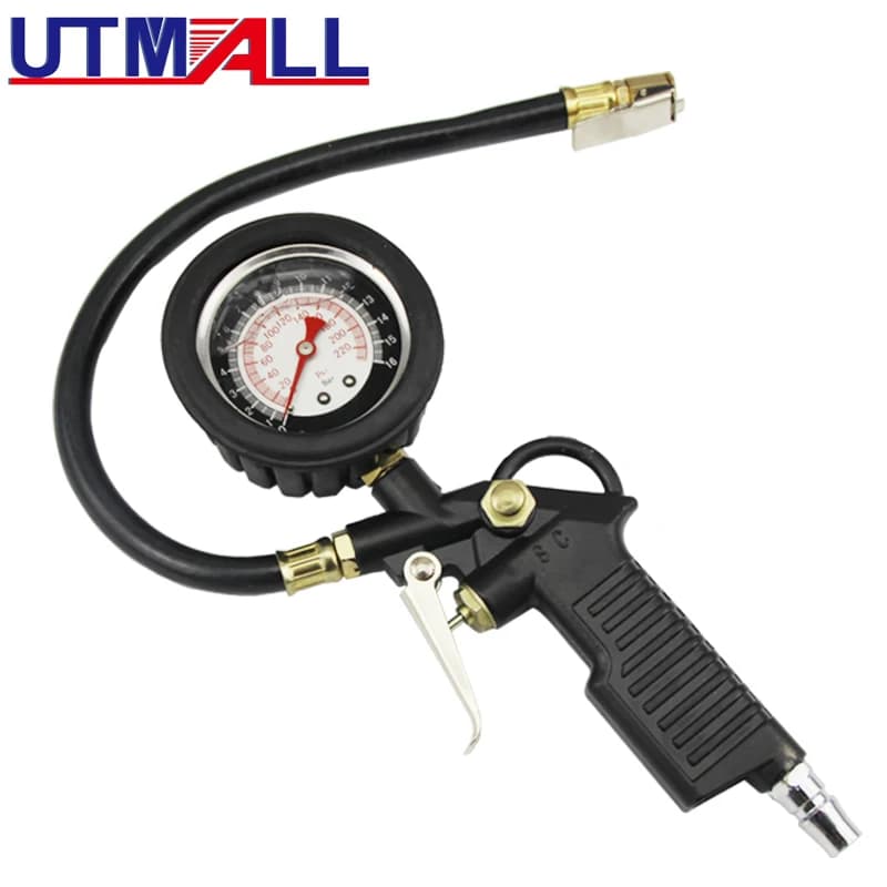 Misuratore di pressione professionale per pneumatici, misuratore di quadrante, tester per veicoli, design a clip, multifunzionale, per auto, camion, moto