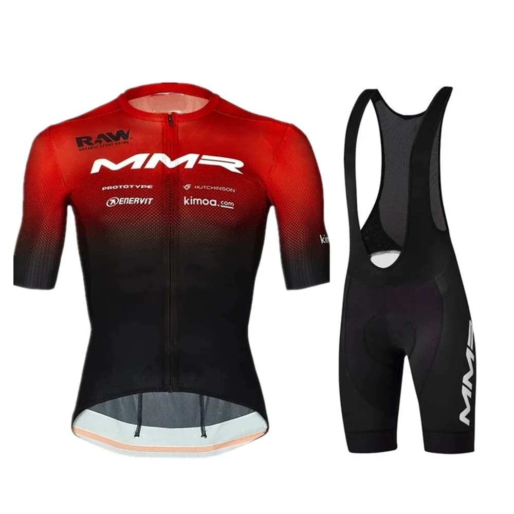 MMR FACTORY RACING TEAM Men's Cycling Jersey Short Sleeve Bicycle Clothing With Bib Shorts Ropa Ciclismo