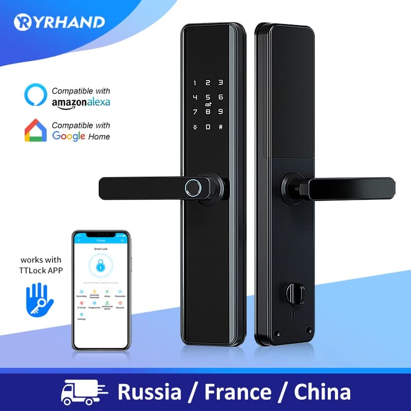 TTlock impermeabile Bluetooth Wifi impronta digitale Smart Lock codice biometrico intelligente elettronico serratura digitale