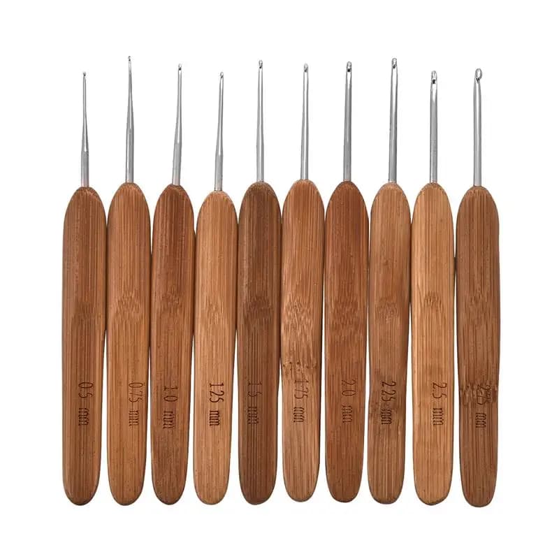 8/10pcs 0.5mm-2.75mm ferri da maglia Set piccoli ganci per maglieria in pizzo Set uncinetti fai da te aghi per tessuto aghi per cucire strumento