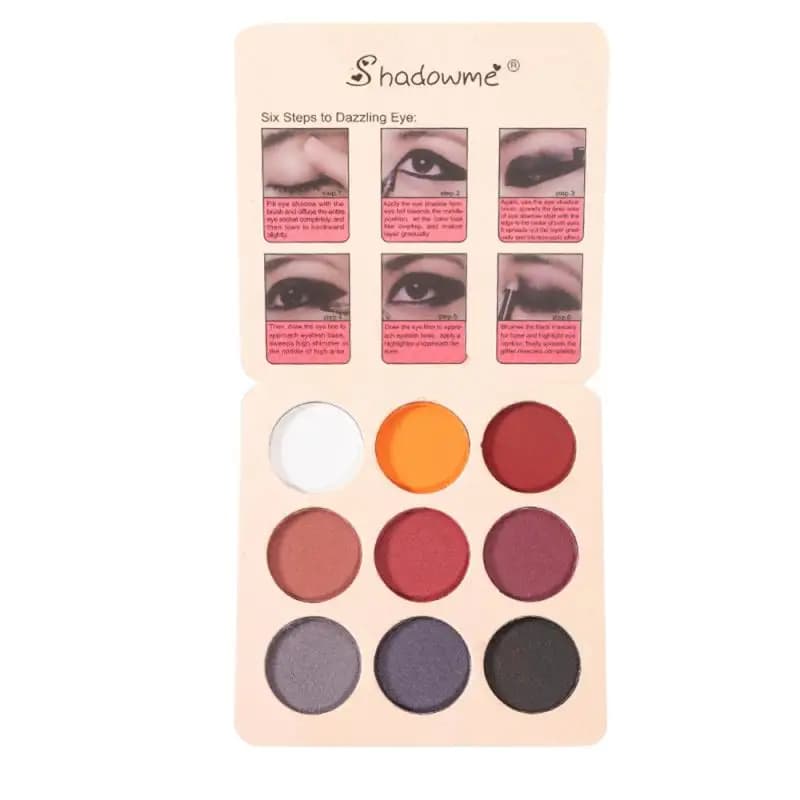 9 colors opaque shade palette makeup glitter glitter smoky shade mineral shade waterproof T0983
