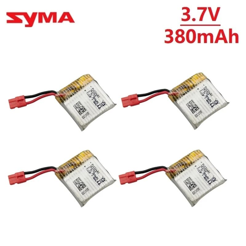 Upgrade Battery for SYMA X21 X21W X26 X26A Drone Battery Spare Parts RC Quadcopter Accessories 3.7 V 380mAh with 5in1 Charger