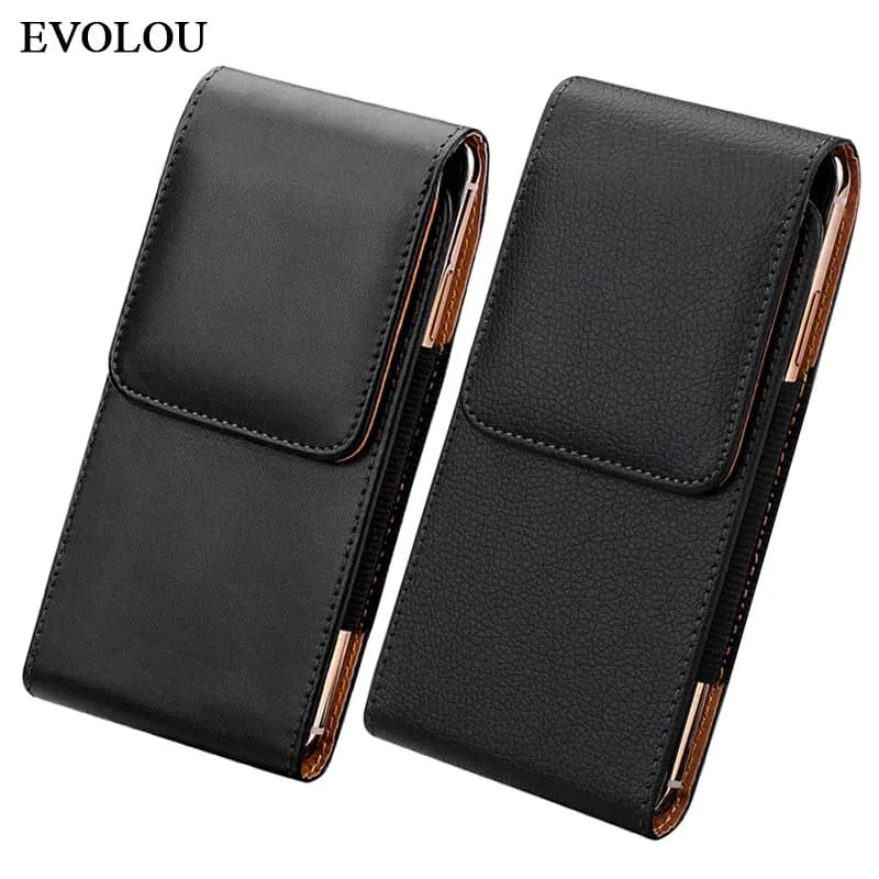 Custodia universale per telefono con clip da cintura per Samsung M21S F41 S20 FE A31 A41 A51 A71 M30S M31S Custodia in pelle con vibrazione Custodia per marsupio