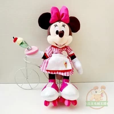 Linea originale Disney di gelato Minnie pattini peluche bambola morbida bambola per bambini regalo di compleanno per bambino