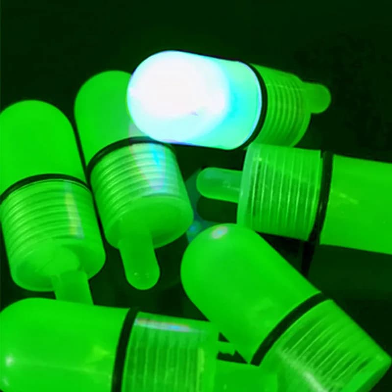 20 pieces of LED lights for night fishing clip plastic bright fishing rods bells alarm bells bait tools for outdoor night fishing