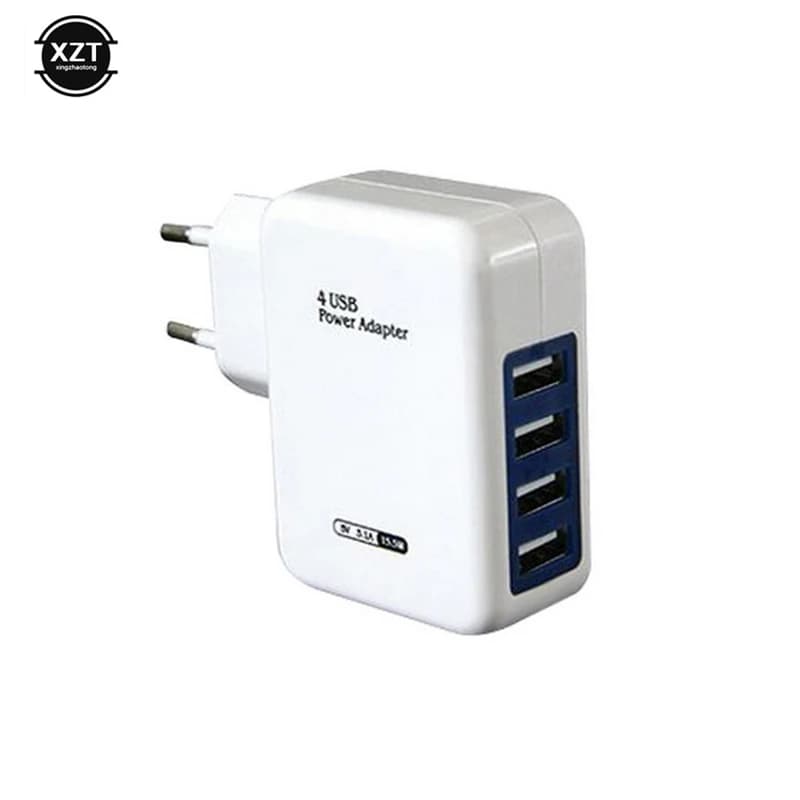 5V 3.1A 4 porte caricatore Multi USB spina ue adattatore di ricarica rapida per telefono da parete Huawei Samsung iPhone