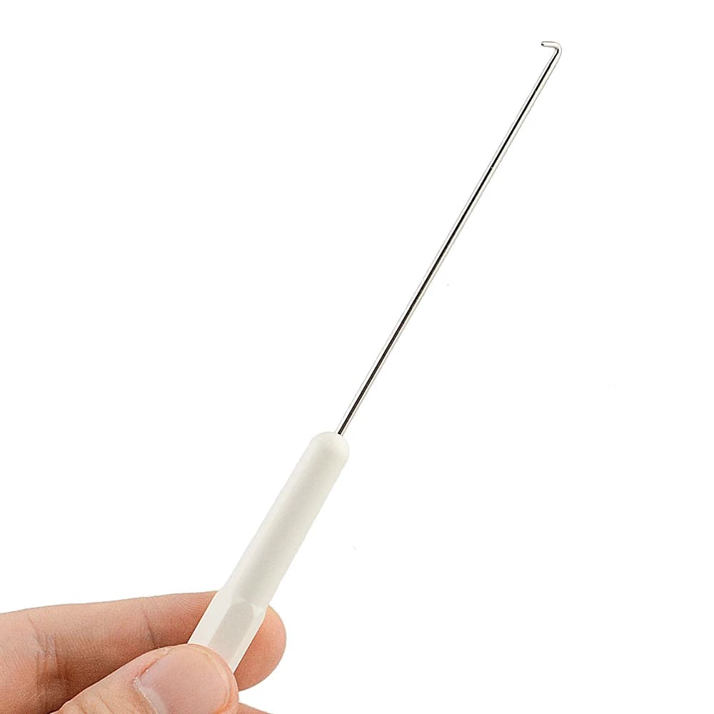 Nuovo portatile 1 pezzo bianco sottile lavoro a maglia uncinetto strumento per riparare la macchina per maglieria maniglia tessuto strumenti per cucire artigianali
