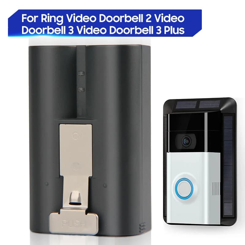 Batteria di ricambio originale per Ring Video Doorbell 3 Videocitofono 3 Plus J743 Videocitofono 2 V4 Batteria originale 6040mAh