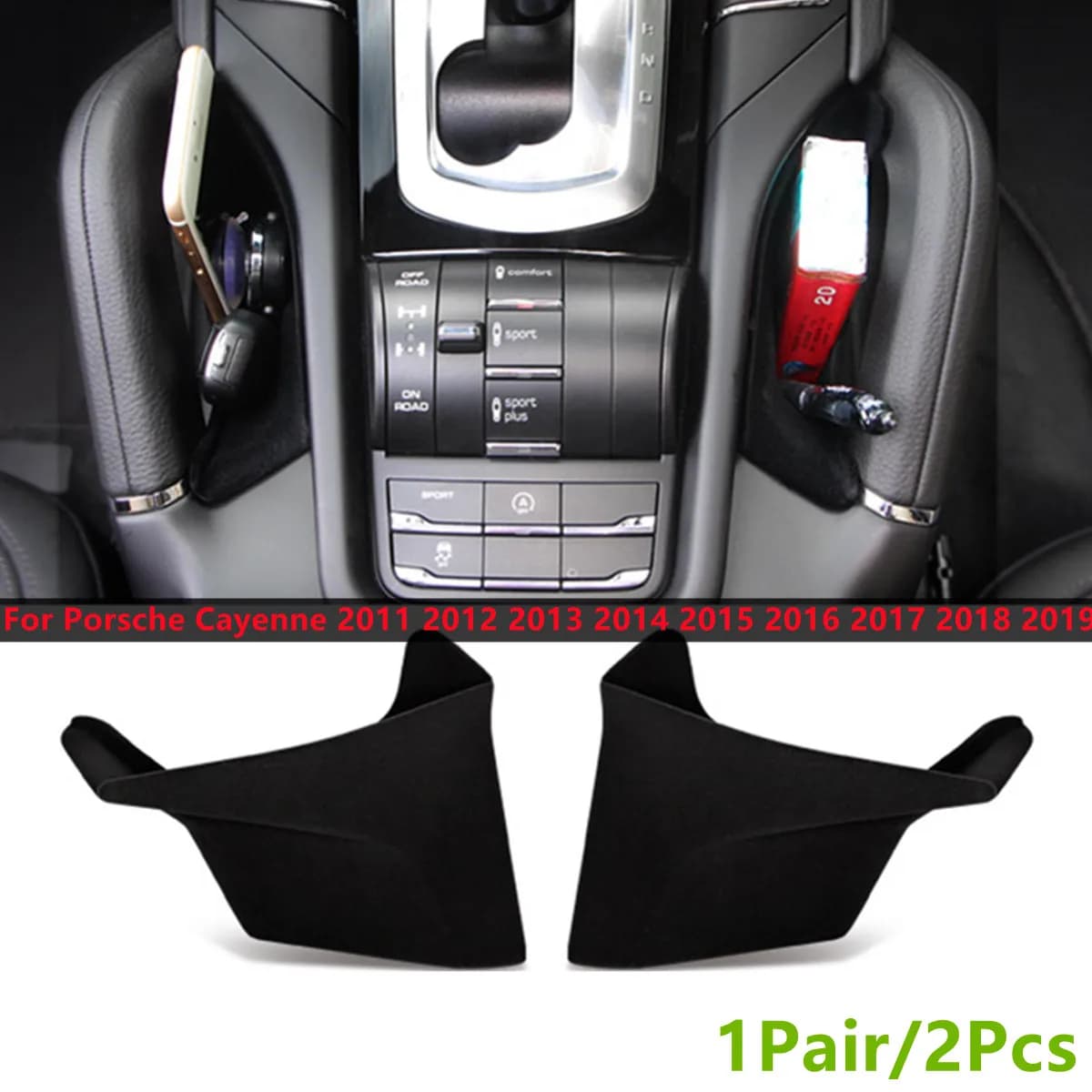 Bracciolo supporto Gap Storage Box Container Console Car Organizer per Porsche Cayenne 2011 2012 2013 2014 2015 2016 2017 2018 2019