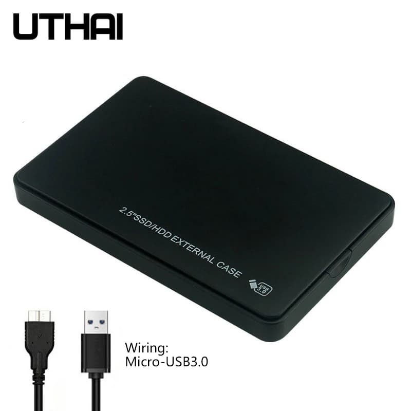 UTHAI U25 Custodia per HDD SATA3 USB3.0 da 2,5 pollici Custodia per scheda disco rigido esterno con guscio mobile senza attrezzi per archiviazione portatile