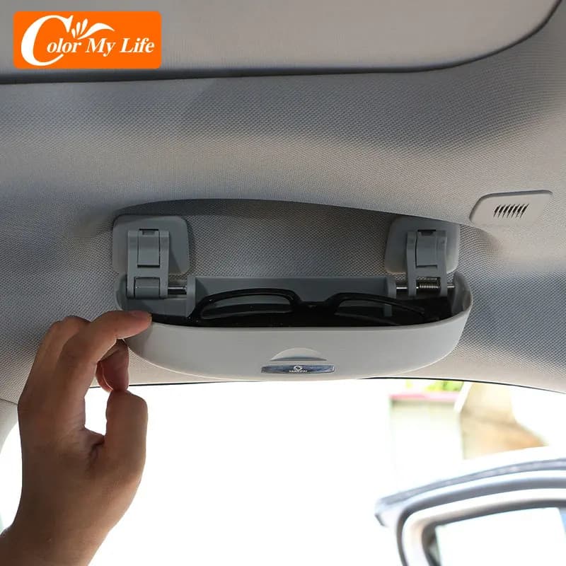 Color My Life ABS Car Sunglasses Case Cover for Goggles Storage Boxes for Jeep Compass 2nd 2017 2018 2019 2020 2021 Accessories