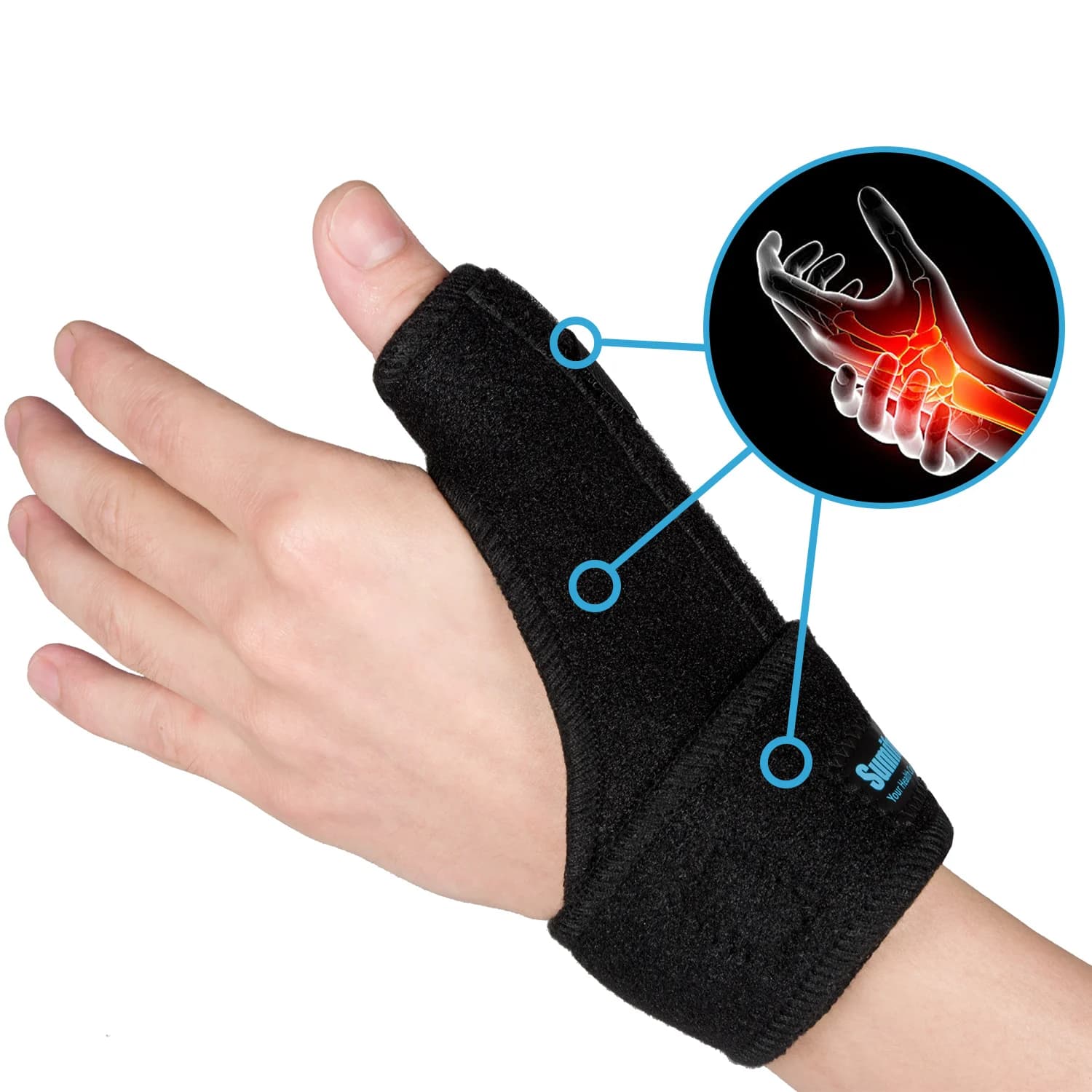 1pcs Mano Protecor Pollice Spica Da Polso Brace Supporto per L'artrite Tendinite Del Tunnel Carpale Stecca Sollievo Dal Dolore C1572