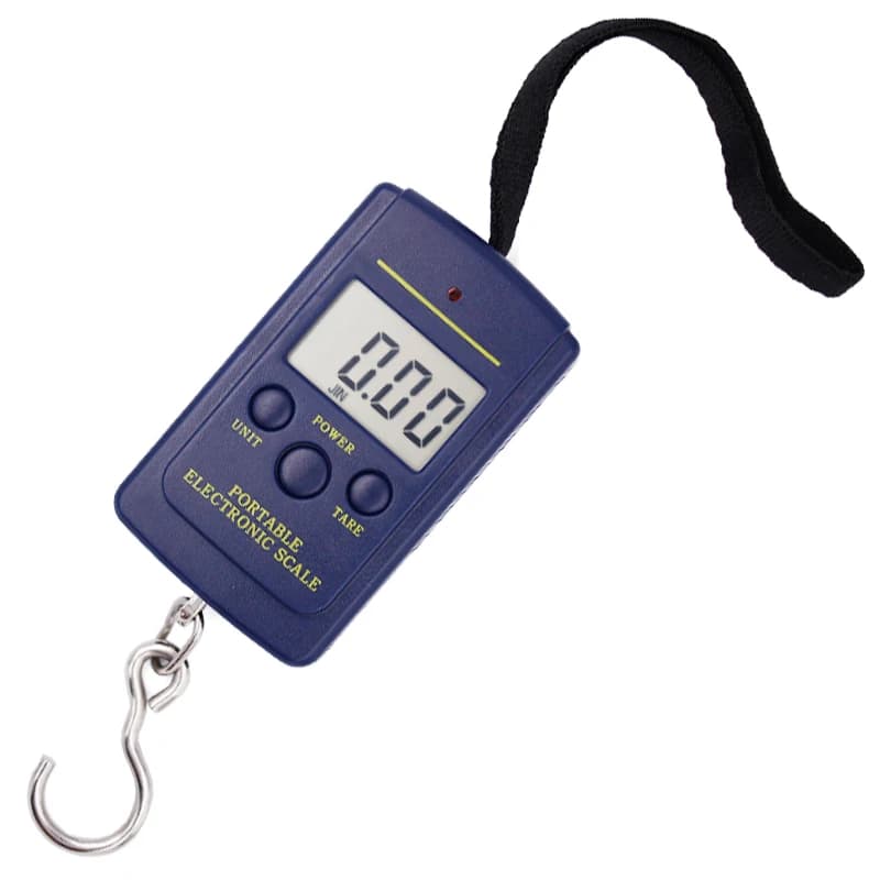 Bilancia Digitale a Gancio 10g-40Kg, Bilancia Portatile per Bagagli, Pesca, Cucina, Uso Domestico, Bilancia con Anello