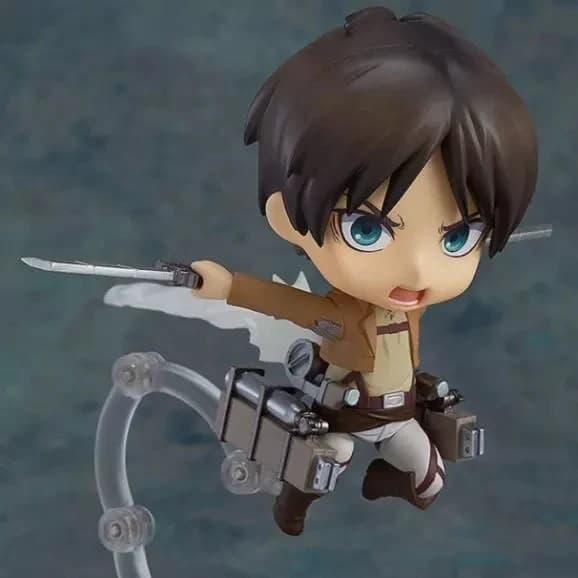 2021 10cm versione Q Attack on Titan Levi rivillo Rival Ackerman Eren Jager 375 action figure toys collection bambola giocattolo di natale