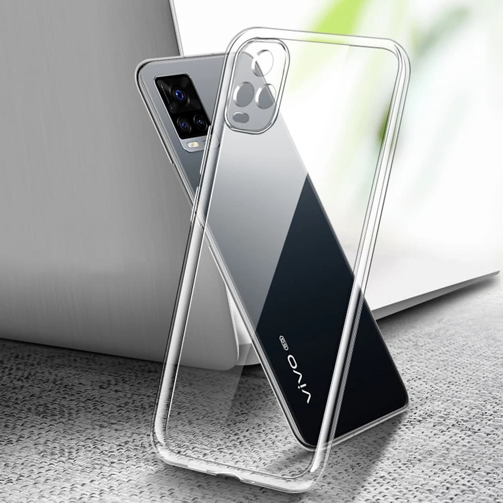 Transparent phone case for VIVO Y21S Y33S 2021 Soft camera lens case Y33 S Fundas Coque Armor Bag
