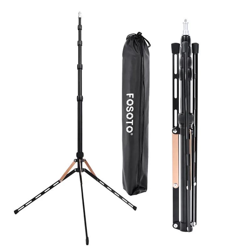 Fosoto FT-190B Gold Led Light treppiede Stand Bag 2.22m Softbox per Photo Studio illuminazione fotografica Flash ombrelli riflettore