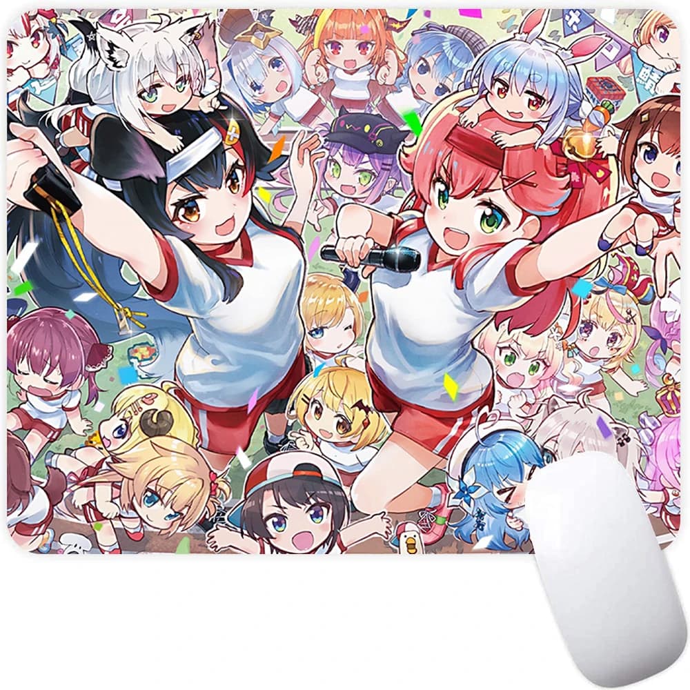 Tappetino per mouse da gioco piccolo Tappetino per mouse per computer PC Gamer Tappetino per mouse Laptop Mausepad Anime Hololive Tappeto per mouse Tappetino per tastiera Tappetino per scrivania
