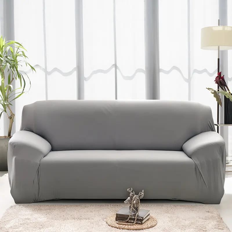 Single sofa cover for living room protection elasticated material for pets and children lining for sofa completely wrapped